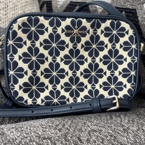 Kate Spade Floral Navy and Cream Crossbody Bag